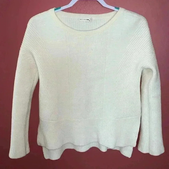 Rag & Bone Creme Long Sleeve - Picture 2 of 6